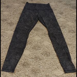 Lululemon Align 28" free spirit ice grey black(6)